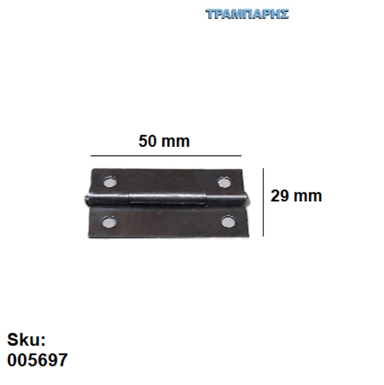 Εικόνα της ΜΕΝΤΕΣΕΣ ΣΤΕΝΟΣ ΣΙΔΗΡΟΥ 50x29 mm 2'' πλάκα CHN
