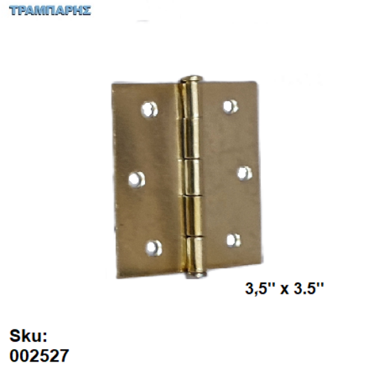 Εικόνα της ΜΕΝΤΕΣΕΣ ΤΕΤΡΑΓΩΝΟΣ  3,5''x 3,5'' πλάκα 90x90 mm ΧΡΥΣΟ