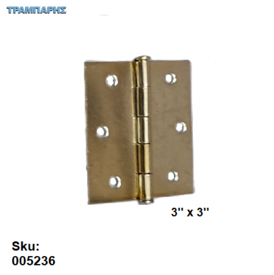 Εικόνα της ΜΕΝΤΕΣΕΣ ΤΕΤΡΑΓΩΝΟΣ  3''x 3'' πλάκα 75x75 mm ΧΡΥΣΟ