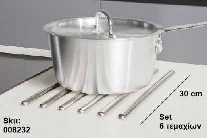 Εικόνα της ΒΕΡΓΕΣ 30 cm  Inox ΠΡΟΣΤΑΣΙΑΣ ΕΠΙΦΑΝΕΙΩΝ set 6 Τεμαχίων ΑΥΤΟΚΟΛΛΗΤΟ