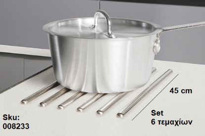 Εικόνα της ΒΕΡΓΕΣ 45 cm Inox ΠΡΟΣΤΑΣΙΑΣ ΕΠΙΦΑΝΕΙΩΝ set 6 Τεμαχίων ΑΥΤΟΚΟΛΛΗΤΟ