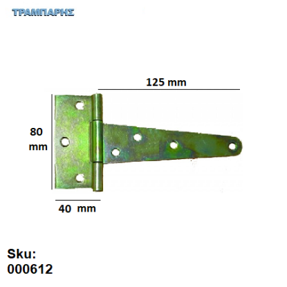 Εικόνα της ΜΕΝΤΕΣΕΣ ΤΑΦ ΙΡΙΔΙΟ 080x125x40 mm 5'' πλάκα