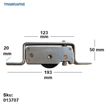 Picture of ΡΟΔΑ (1) ρουλεμάν Ευρωπαϊκό κλειστό με ρύθμιση, Βάρος έως 100 kg πόρτα