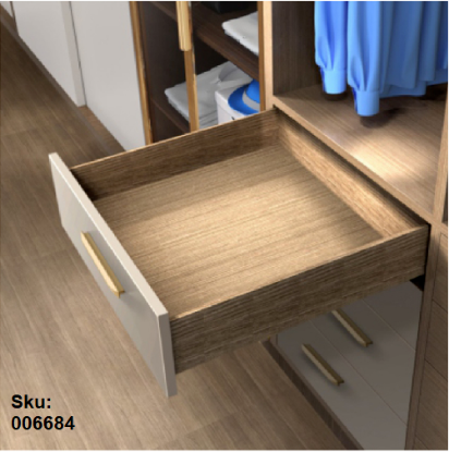 Picture of ΟΔΗΓΟΣ ΣΥΡΤΑΡΙΟΥ ΚΡΥΦΟΣ PUSH OPEN 350mm F80C D-MOTION 100% ΕΠΕΚΤΑΣΗ ΜΕ + PIN ΓΙΑ 19mm DTC