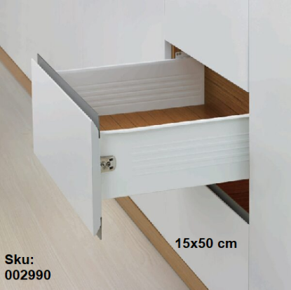 Εικόνα της ΟΔΗΓΟΣ ΜΕΤΑΛΛΙΚΑ ΠΛΑΙΝΑ Y: 150 x 500 mm  ΜΠΕΖ DTC