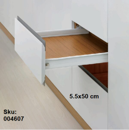 Εικόνα της ΟΔΗΓΟΣ ΜΕΤΑΛΛΙΚΑ ΠΛΑΙΝΑ Y:   55 x 500 mm  ΜΠΕΖ DTC