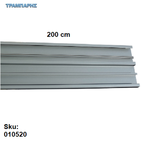 Picture of ΜΕΤΩΠΗ 2000mm Υ: 123mm ΕΣΩΤΕΡΙΚΟΥ ΣΥΡΤΑΡΙΟΥ ΓΚΡΙ ΣΚΟΥΡΟ SLIM LINE mgs