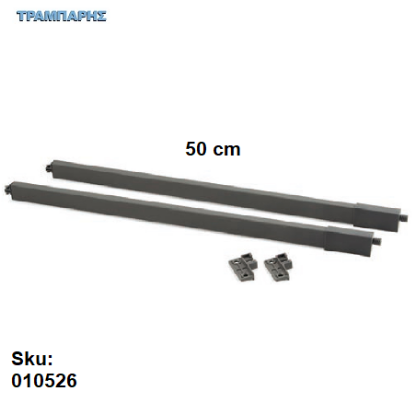 Εικόνα της ΤΕΤΡΑΓΩΝΗ ΝΤΙΖΑ 500mm ΓΚΡΙ ΜΑΤ MGS SLIM LINE