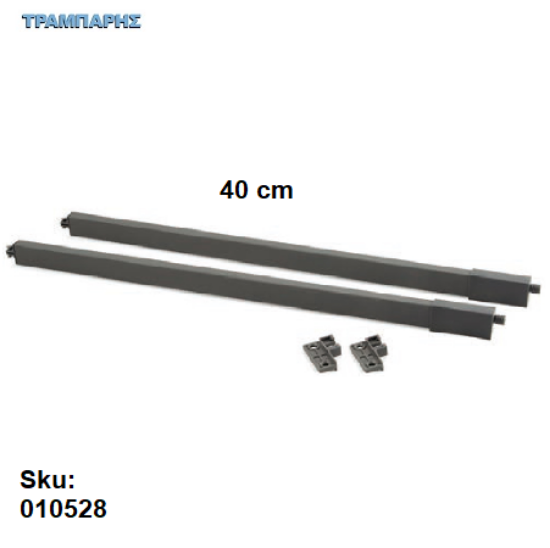 Εικόνα της ΤΕΤΡΑΓΩΝΗ ΝΤΙΖΑ 400mm ΓΚΡΙ ΜΑΤ MGS SLIM LINE