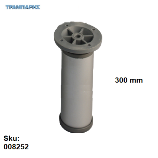 Εικόνα της ΠΟΔΙ ΣΩΛΗΝΑ 300 mm  Φ40 mm πέλμα ΑΛΟΥΜΙΝΙΟΥ ΝΙΚΕΛ ΜΑΤ
