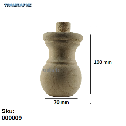 Picture of ΒΑΣΗ ΣΑΛΟΝΙΩΝ Φ70x100 mm Οξυά