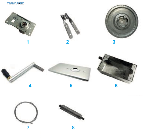 Εικόνα της ΕΞΑΡΤΗΜΑΤΑ ΜΗΧΑΝΙΣΜΟΥ ΡΟΛΛΩΝ με συρματόσχοινο