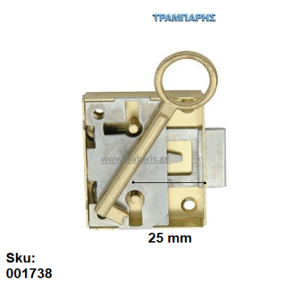 Εικόνα της ΚΛΕΙΔΑΡΙΑ ΝΤΟΥΛΑΠΑΣ 25 mm ΧΡΥΣΟ