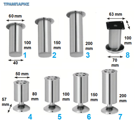 Picture of ΠΟΔΑΡΑΚΙΑ ΣΩΛΗΝΑ μεταλλικά, Νίκελ