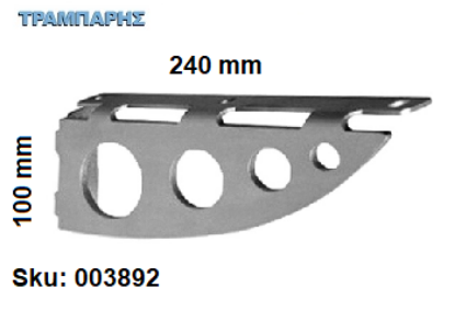 Picture of ΓΩΝΙΑ ΡΑΦΙΩΝ 100x240 mm ΔΙΑΚΟΣΜΗΤΙΚΗ ΟΒΑΛ ΓΚΡΙ 50Kg