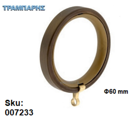 Picture of ΚΡΙΚΟΣ Τετράγωνος Φ60 mm Οξειδέ