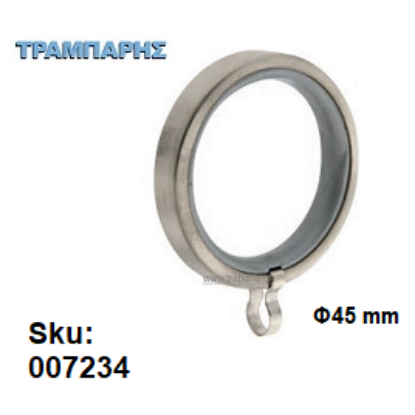 Picture of ΚΡΙΚΟΣ Τετράγωνος Φ45 mm Νίκελ ματ