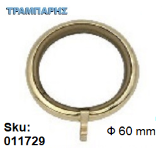 Εικόνα της ΚΡΙΚΟΣ Στρογγυλός Φ60 mm Χρυσό (γυαλιστερό)