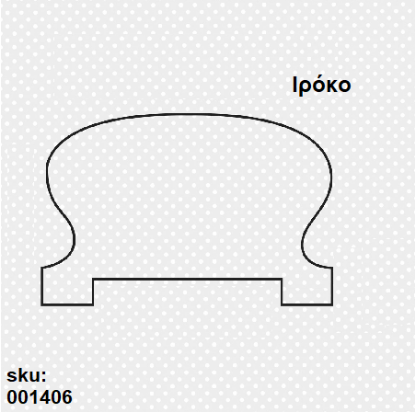 Εικόνα της ΚΟΥΠΑΣΤΗ ΚΛΑΣΙΚΗ ΙΡΟΚΟ 65x45 mm ανά μέτρο