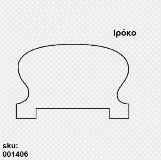 Εικόνα της ΚΟΥΠΑΣΤΗ ΚΛΑΣΙΚΗ ΙΡΟΚΟ 65x45 mm ανά μέτρο