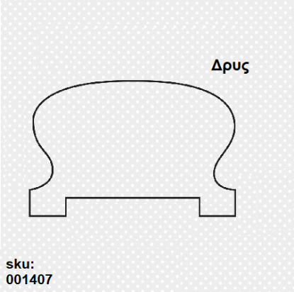 Εικόνα της ΚΟΥΠΑΣΤΗ ΚΛΑΣΙΚΗ ΔΡΥΣ 65x45 mm ανά μέτρο