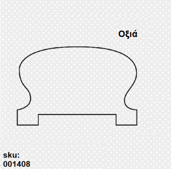 Εικόνα της ΚΟΥΠΑΣΤΗ ΚΛΑΣΙΚΗ ΟΞΙΑ 65x45 mm ανά μέτρο
