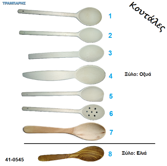 Εικόνα της ΚΟΥΤΑΛΕΣ ΦΑΓΗΤΟΥ από ξύλο Οξυάς