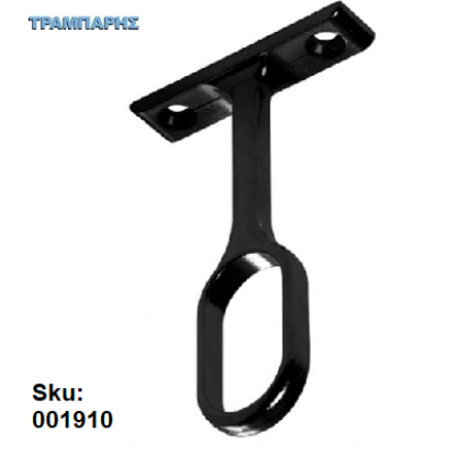 Εικόνα της ΣΤΗΡΙΓΜΑ ΟΡΟΦΗΣ ΣΤΑΘΕΡΟ ΓΙΑ ΟΒΑΛ ΣΩΛΗΝΑ, Μαύρο