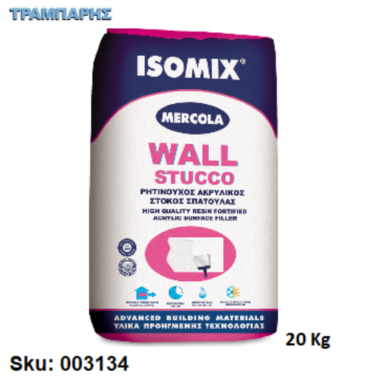 Εικόνα της ΣΤΟΚΟΣ ΣΠΑΤΟΥΛΑΣ 20 kg WALL STUCCO ISOMIX
