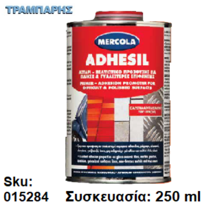 Εικόνα της ADHESIL, Διαφανές 250 ml, (Βελτιωτικό αστάρι πρόσφυσης για ειδικές & γυαλιστερές επιφάνειες)