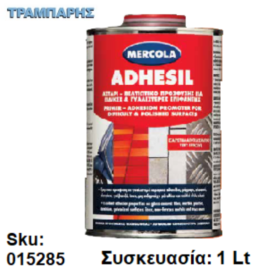 Εικόνα της ADHESIL, Διαφανές 1 Lt, (Βελτιωτικό αστάρι πρόσφυσης για ειδικές & γυαλιστερές επιφάνειες)