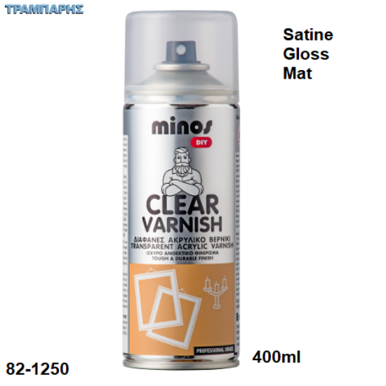Picture of CLEAR VARNISH, 400ml spray, (Διαφανές ταχυστέγνωτο ακρυλικό βερνίκι)