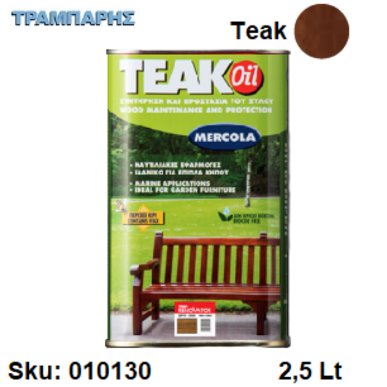 Εικόνα της TEAK OIL RENOVATOR  Teak  2,5 Lt (Λάδι προστασίας για ξύλα teak)