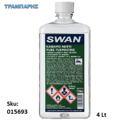Εικόνα της SWAN ΝΕΦΤΙ,   4 Lt, (καθαρό Νέφτι)