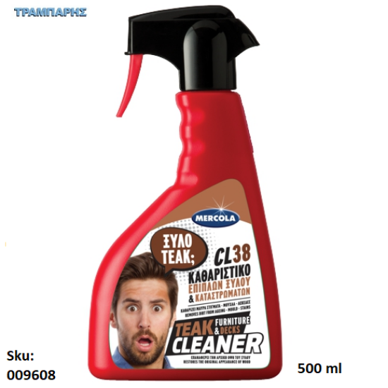Εικόνα της CL 38 TEAK CLEANER  , 500 ml, (καθαριστικό για τροπικά ξύλα)