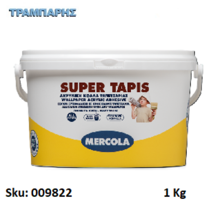 Picture of SUPER TAPIS, 1 Κg, (Θιξοτροπική κόλλα ταπετσαρίας έτοιμη προς χρήση)