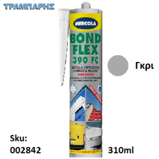 Εικόνα της BONDFLEX 390 FC, Γκρι 310 ml, (Πολυουρεθανική σφραγιστική & συγκολλητική μαστίχη)