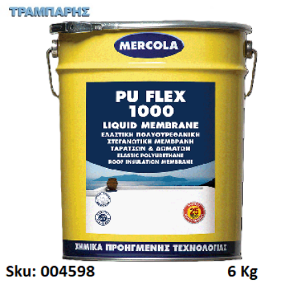 Εικόνα της PU FLEX 1000, Λευκό, 6 Kg, (Μονωτικό ταρατσών)  