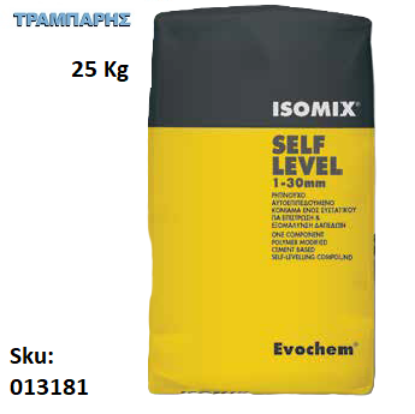 Εικόνα της ISOMIX SELF LEVEL 1-30, Γκρι 25 Kg, (Για επίστρωση και εξομάλυνση δαπέδων, Ρητινούχο αυτοεπιπεδούμενο κονίαμα ενός συστατικού)