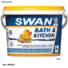 Εικόνα της SWAN BATH & KITCHEN, Λευκό 3 Lt,  (Ακρυλικό αντιμουχλικό χρώμα για μπάνια & κουζίνες)