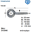 Picture of ΒΙΔΟΘΗΛΙΑ 16-30 ανά τεμάχιο, πάχος: 2,4 mm, Γαλβανιζέ