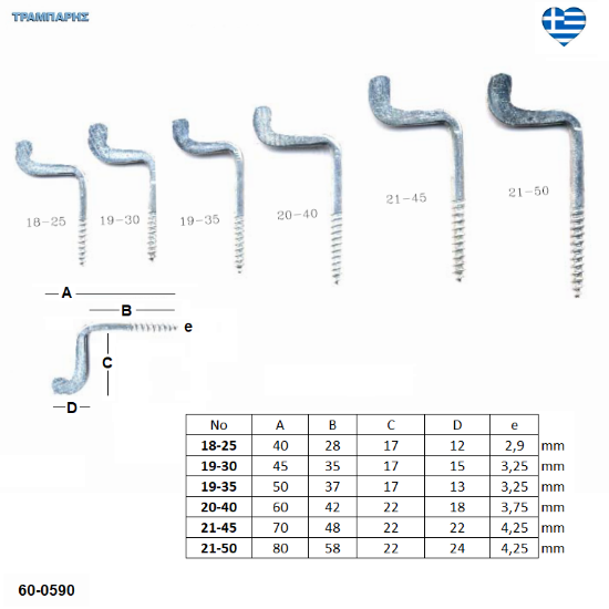 Εικόνα της Μανταλάκια βιδωτά, Γαλβανιζέ