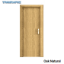 Picture of ΠΟΡΤΑ Laminate σειρά ''Basic'', Oak Natural B-212, Ανοιγόμενη, Κάσα 21 cm-Πόρτα (σιδερομένη), Πρεβάζια(Ακοπα)