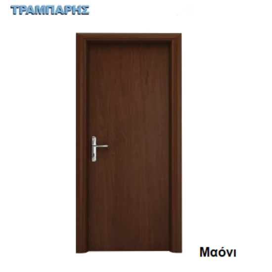 Εικόνα της ΠΟΡΤΑ Laminate σειρά ''Basic'', Μαόνι B-215, Ανοιγόμενη, Κάσα 13 cm-Πόρτα (σιδερομένη), Πρεβάζια(Ακοπα)