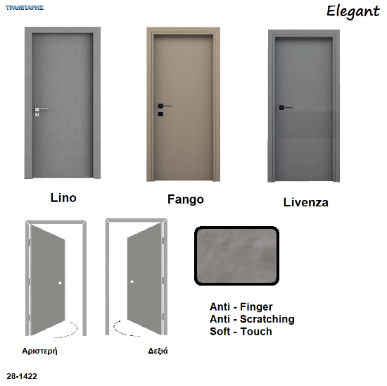 Εικόνα της Πόρτες Laminate σειρά ''Elegant''