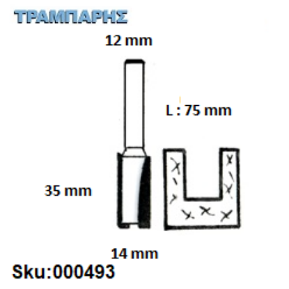 Εικόνα της ΕΡΓΑΛΕΙΟ ROUTER  Σειρά 51 D14/12/35 mm