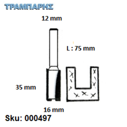 Εικόνα της ΕΡΓΑΛΕΙΟ ROUTER  Σειρά 51 D16/12/35 mm