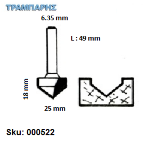 Εικόνα της ΕΡΓΑΛΕΙΟ ROUTER  Σειρά 63 D25 Chn