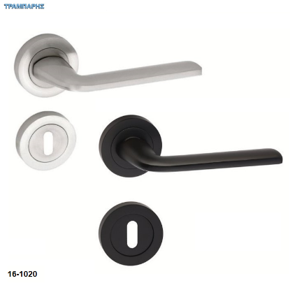 Εικόνα της Σειρά 08 ροζέτα Μαύρο & Νίκελ ματ