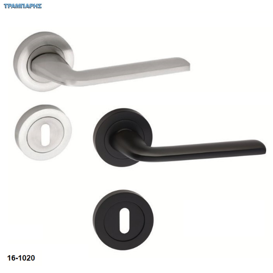 Εικόνα της Σειρά 08 ροζέτα Μαύρο & Νίκελ ματ